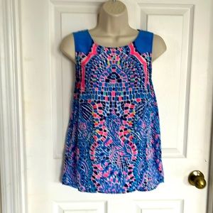 Lilly Pulitzer silk sleeveless top